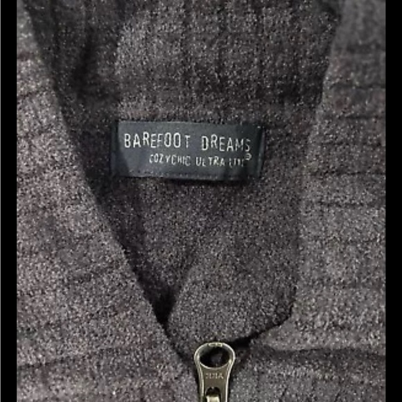 Barefoot Dreams Cozy Chic Ultra Lite Men’s Zip Front Jacket. Size Small - Picture 5 of 5
